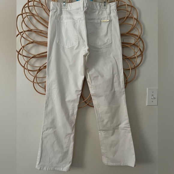 Tory Burch White Straight Leg Pants - Picture 4 of 5
